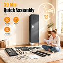 55-Inch Tall Metal Wardrobe Cabinet