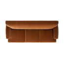 Alana Lawson Three-Cushion Tight Back Sofa, Burnt Orange Performance Velvet