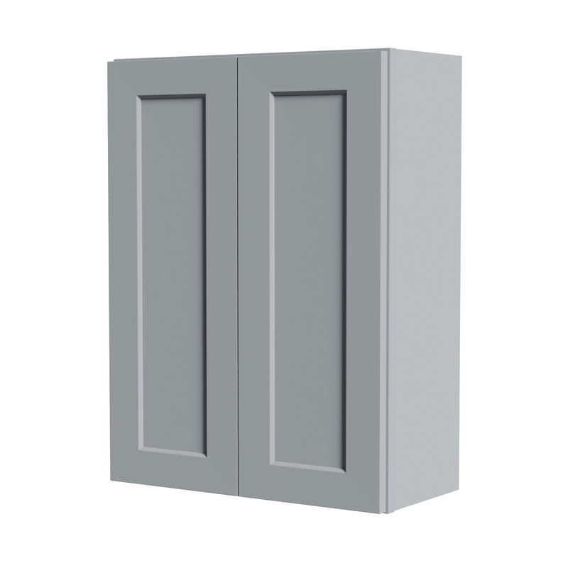 Gray Shaker Solid Wood Wall Cabinet with Soft-Close Doors, photo 3 of 7