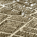 Vintage Map of Adrian, Michigan 1866