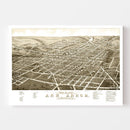 Vintage Map of Ann Arbor, Michigan 1880