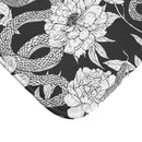 "Garden in Gray" Microfiber Bath Mat