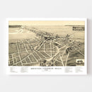 Vintage Map of Benton Harbor, Michigan 1889