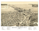 Vintage Map of Benton Harbor, Michigan 1889