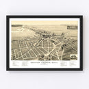 Vintage Map of Benton Harbor, Michigan 1889
