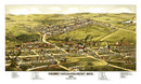 Vintage Map of Calumet, Hecla & Red Jacket, Michigan 1881