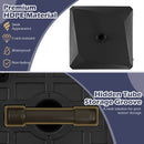 176 LBS Fillable Mobile Umbrella Base with 4 Wheels and 2 Locks by LJGDeals
