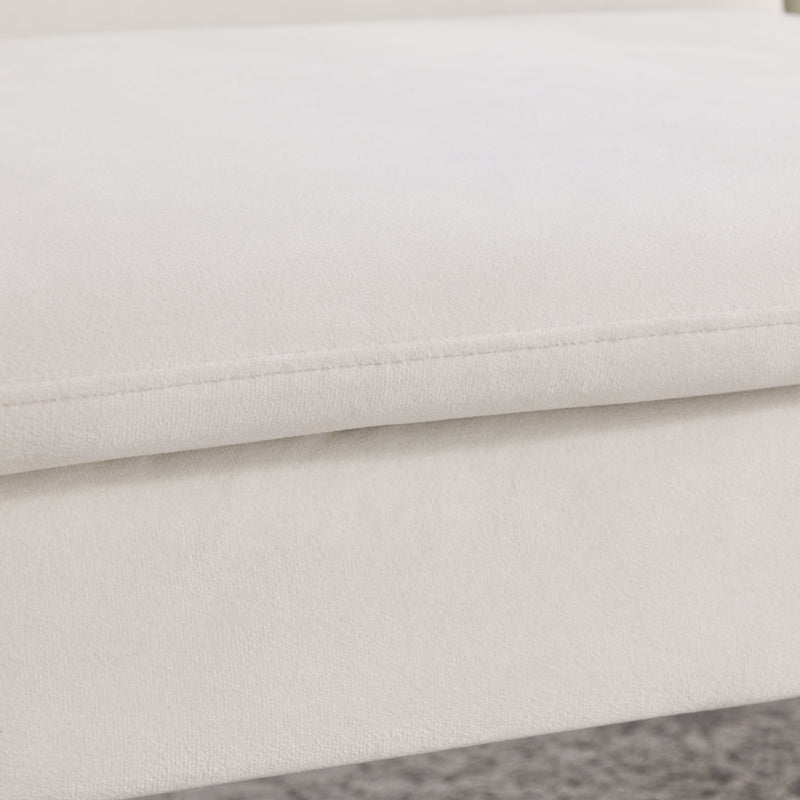 72.5" Convertible Sofa Bed, Adjustable Velvet Sofa Bed - Velvet Folding Lounge Recliner - Reversible Daybed - Ideal for Bedroom with Two Pillows and Center Leg