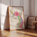 Starlit Unicorn with Rainbow Mane