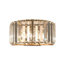 GobekUsa Gold Faceted Crystal 1-Head Wall Sconce for Modern Bedroom Lighting