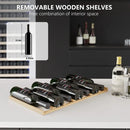 17.72" 111 Bottles Dual Zone Built-in/Freestanding Wine Refrigerator