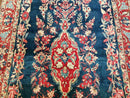 4' X 7' Vintage Handmade Turkish Wool Rug Flowers Birds Tree Of Life Blue Red