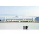 Rectangular Propane Fire Pit Table With Fiber Reinforcement And Adjustable Flame Control - Gray by HouseOfZazla