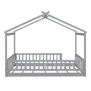 Bed House Bed Frame With Fence by HouseOfZazla