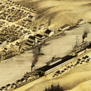 Vintage Map of Grand Haven, Michigan 1868