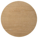 Ottowa 2-piece Round Wood Coffee Table Set Light Oak