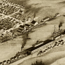 Vintage Map of Grand Haven, Michigan 1868