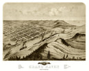Vintage Map of Grand Haven, Michigan 1868