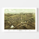 Vintage Map of Hillsdale, Michigan 1866