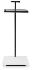 Mannill - Accent Table - Black / White