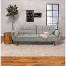 Caufield - Tufted Convertible Sofa Bed Upholstered - Gray by HouseOfZazla