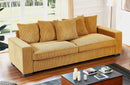 Luxe Sofa With 5 Matching Toss Pillows, Sleek Design, Spacious And Comfortable 3 Seater Couch by HouseOfZazla