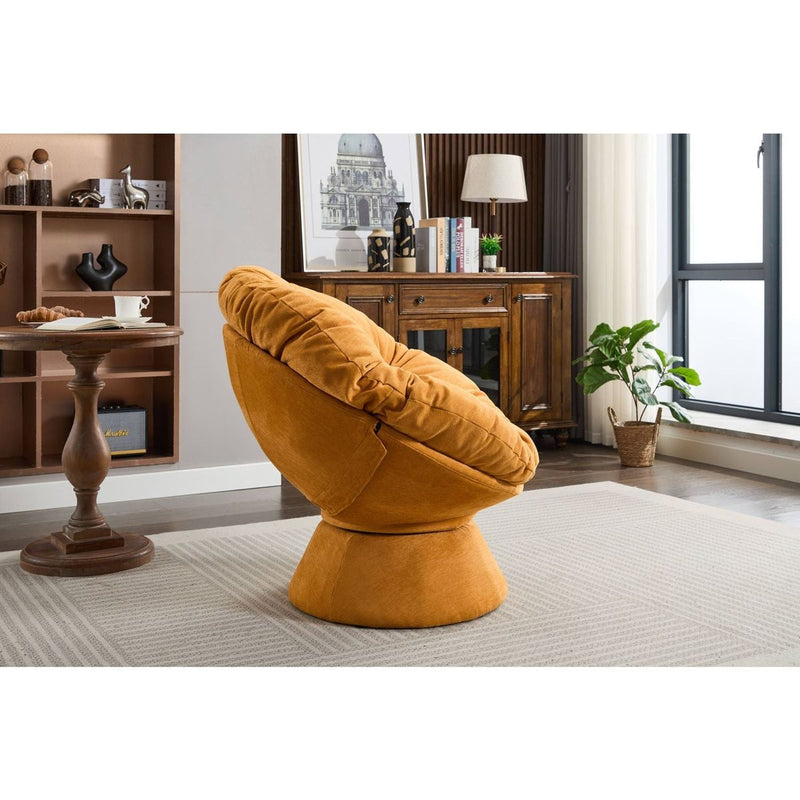 Oversized Swivel Accent Chair, 360 Swivel Barrel Chair, Papasan Chair for Living Room Bedroom