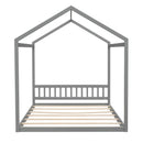 Wooden House Bed With Headboard