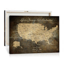 Personalized USA Push Pin Travel Map Canvas for Adventure Wall Decor by MyGreatCanvas | Canvas Wall Art Prints | Photo Prints & Wall Decor