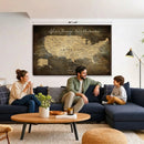 Personalized USA Push Pin Travel Map Canvas for Adventure Wall Decor by MyGreatCanvas | Canvas Wall Art Prints | Photo Prints & Wall Decor