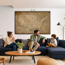 Personalized USA Push Pin Travel Map Canvas for Adventure Wall Decor by MyGreatCanvas | Canvas Wall Art Prints | Photo Prints & Wall Decor