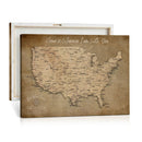 Personalized USA Push Pin Travel Map Canvas for Adventure Wall Decor by MyGreatCanvas | Canvas Wall Art Prints | Photo Prints & Wall Decor