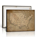 Personalized USA Push Pin Travel Map Canvas for Adventure Wall Decor by MyGreatCanvas | Canvas Wall Art Prints | Photo Prints & Wall Decor