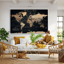 Personalized World Map Push Pin Travel Tracking Canvas for Travel Tracking by MyGreatCanvas | Canvas Wall Art Prints | Photo Prints & Wall Decor