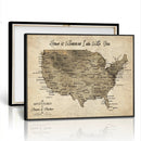 Personalized USA Push Pin Travel Map Canvas for Adventure Wall Decor by MyGreatCanvas | Canvas Wall Art Prints | Photo Prints & Wall Decor