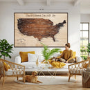 Personalized USA Push Pin Travel Map Canvas for Adventure Wall Decor by MyGreatCanvas | Canvas Wall Art Prints | Photo Prints & Wall Decor