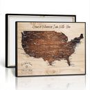 Personalized USA Push Pin Travel Map Canvas for Adventure Wall Decor by MyGreatCanvas | Canvas Wall Art Prints | Photo Prints & Wall Decor