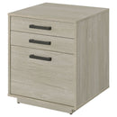 Loomis - 3 Drawer Home Office File Cabinet - White / Gray by HouseOfZazla