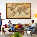 Custom Push Pin World Map Canvas | Personalized Travel Tracker | Wedding Anniversary Gift for Couples | Adventure Map Wall Art with Pins by MyGreatCanvas | Canvas Wall Art Prints | Photo Prints & Wall Decor