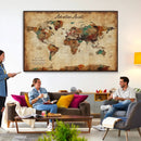 Custom Push Pin World Map Canvas | Personalized Travel Tracker | Wedding Anniversary Gift for Couples | Adventure Map Wall Art with Pins by MyGreatCanvas | Canvas Wall Art Prints | Photo Prints & Wall Decor