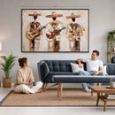 Mariachi Band Canvas Wall Art, Mexican Music Guitar Violin Trumpet Painting, Neutral Impasto Folk Art, Southwestern Boho Living Room Decor by MyGreatCanvas | Canvas Wall Art Prints | Photo Prints & Wall Decor