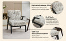 Mid-Century Modern Lounge Armchair - Seat Cushion (Beige + Grey)