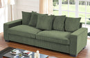 Luxe Sofa With 5 Matching Toss Pillows, Sleek Design, Spacious And Comfortable 3 Seater Couch by HouseOfZazla