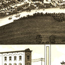 Vintage Map of Mt. Clemens, Michigan 1881