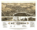 Vintage Map of Mt. Clemens, Michigan 1881