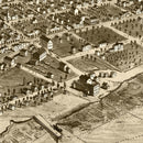 Vintage Map of Muskegon, Michigan 1868