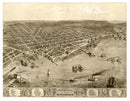 Vintage Map of Muskegon, Michigan 1868
