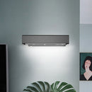 GobekUsa Rotatable LED Sconce Lamp: Modern Aluminum Wall Mounted Lighting in Warm/White Light - Black/White-Wood Finish