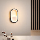GobekUsa Mini Aluminum Ellipse LED Wall Lamp in Simplicity White/Black - Warm/White Light