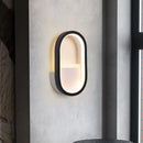 GobekUsa Mini Aluminum Ellipse LED Wall Lamp in Simplicity White/Black - Warm/White Light